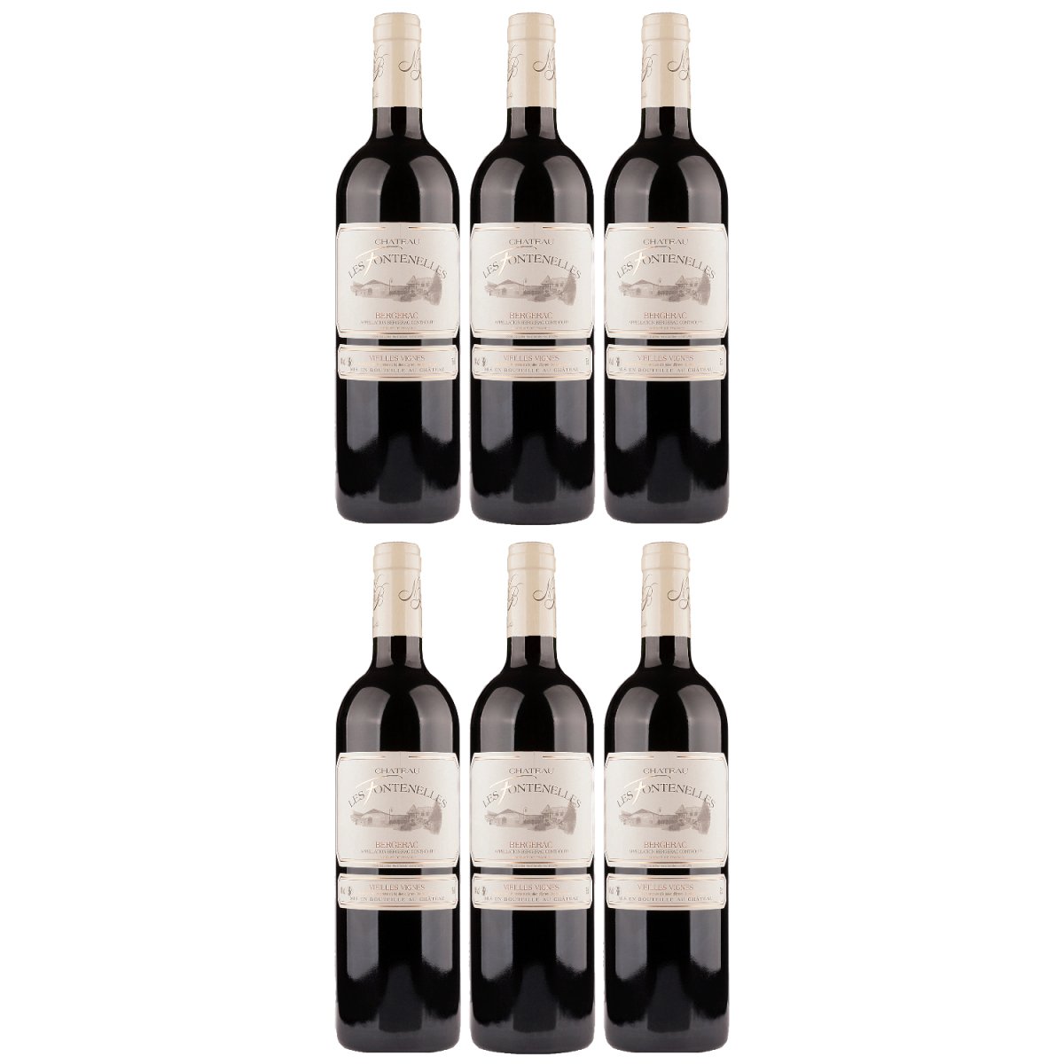 Château Les Fontenelles Bergerac Rouge Rotwein Rot trocken Frankreich (6 x 0,75l) - Versanel - Wein