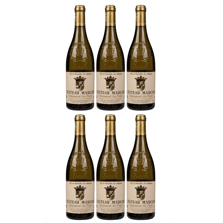 Château Maucoil Châteauneuf - du - Pape Blanc Weißwein Weiss trocken bio Frankreich (6 x 0,75l) - Versanel - Wein