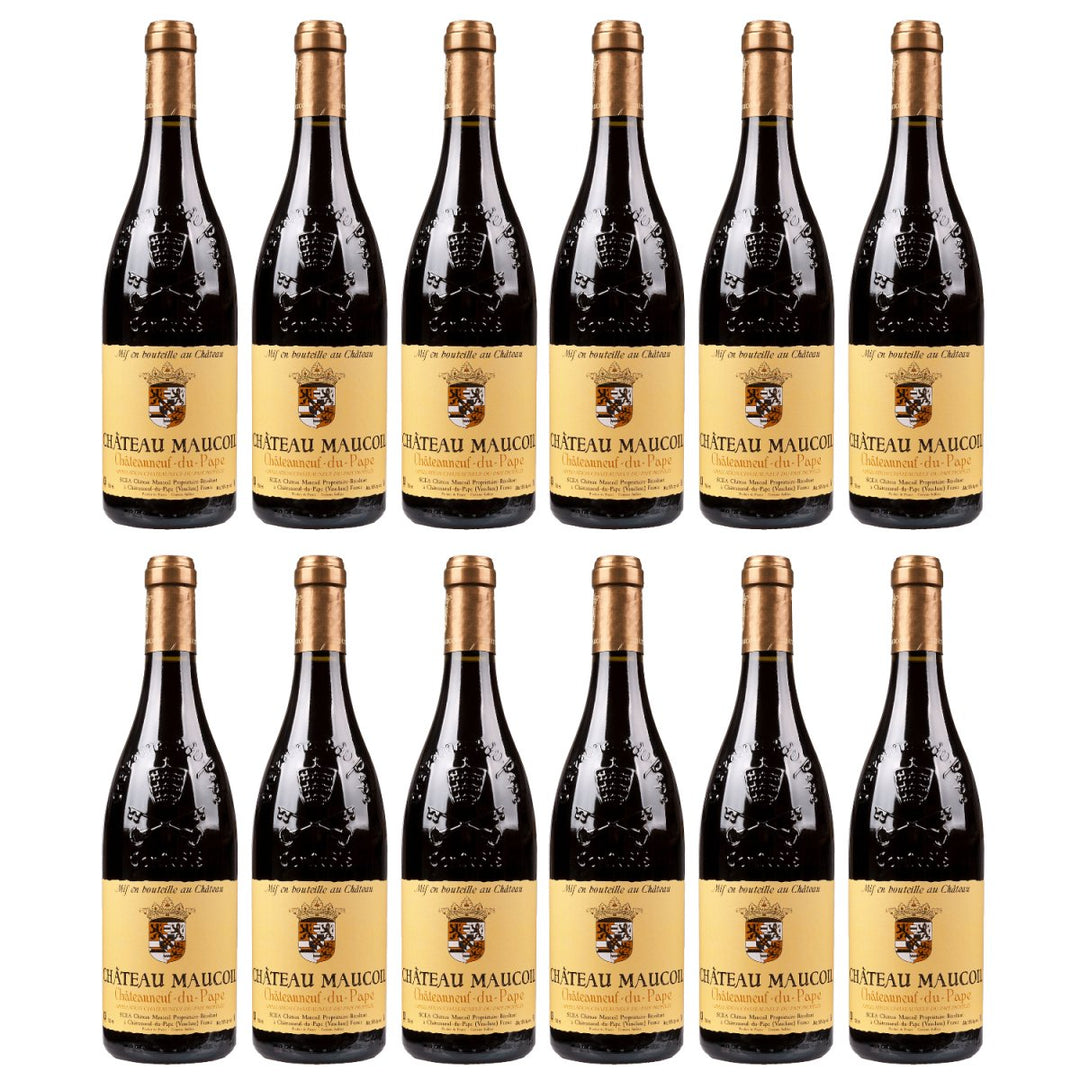 Château Maucoil Châteauneuf - du - Pape Rouge Rotwein trocken Rot bio Frankreich (12 x 0,75l) - Versanel - Wein
