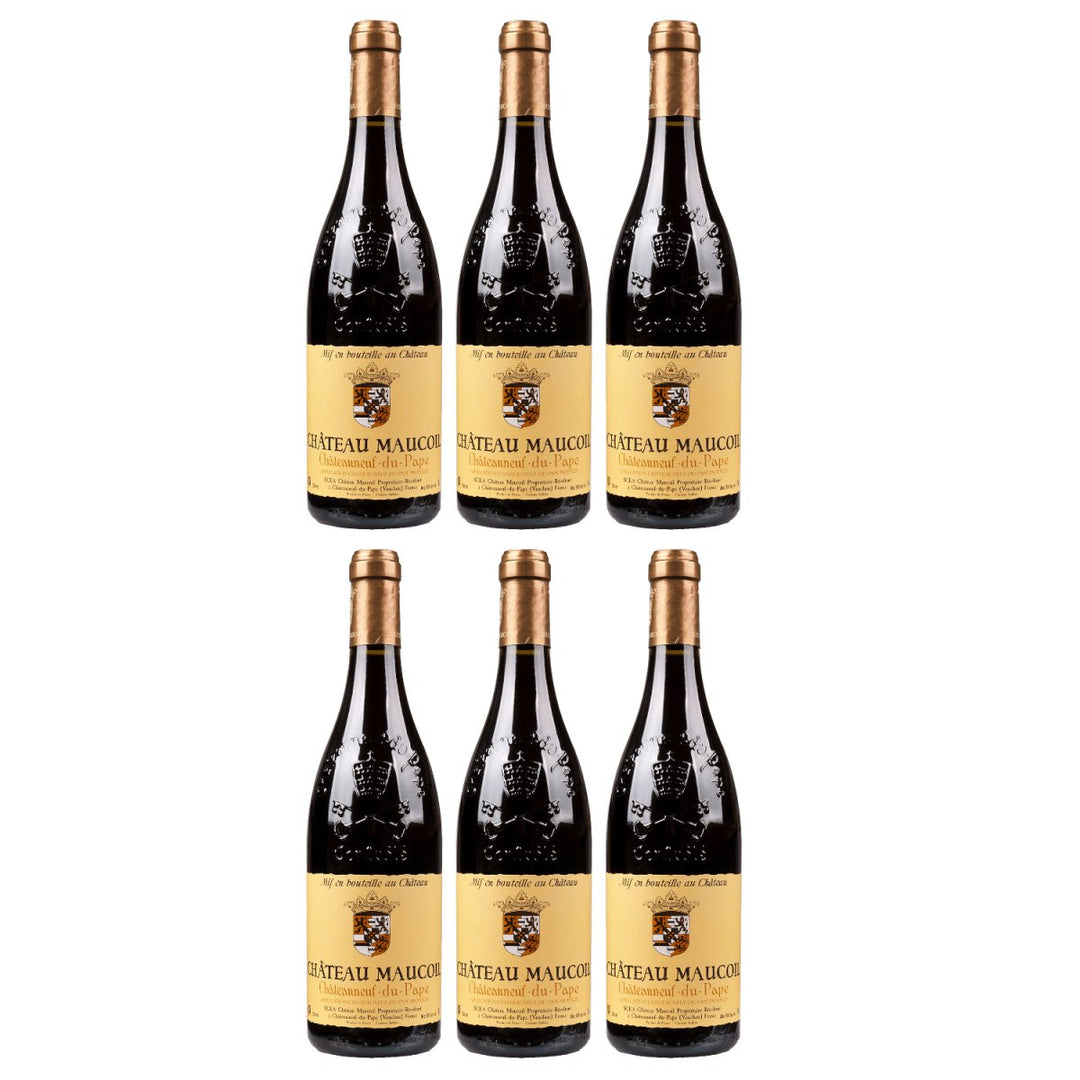 Château Maucoil Châteauneuf - du - Pape Rouge Rotwein trocken Rot bio Frankreich (6 x 0,75l) - Versanel - Wein