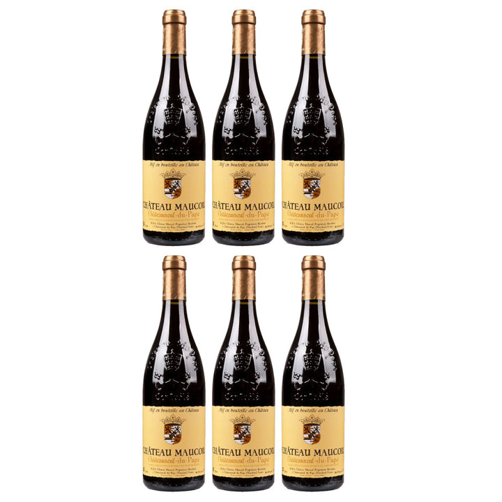 Château Maucoil Châteauneuf - du - Pape Rouge Rotwein trocken Rot bio Frankreich (6 x 0,75l) - Versanel - Wein