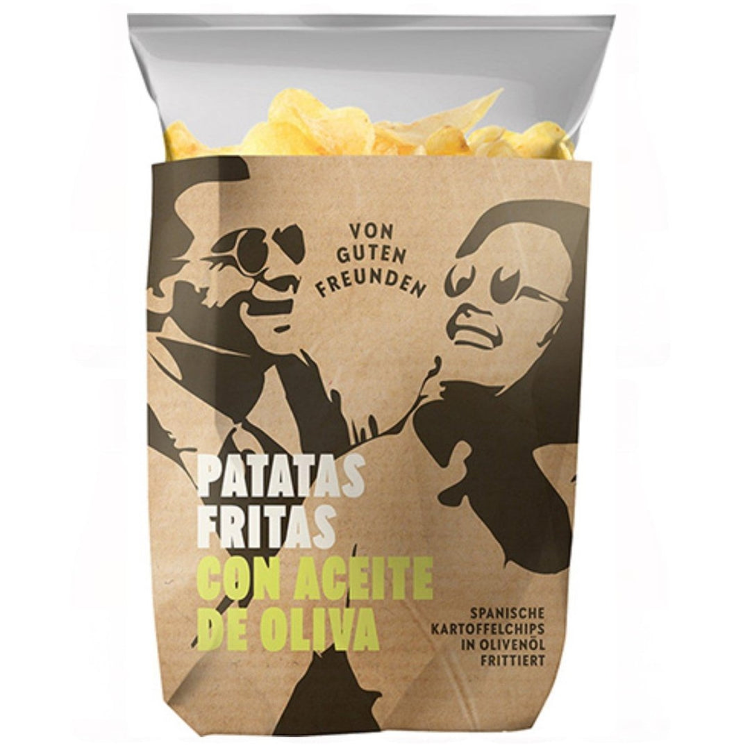 Chips von guten Freunden Patatas Fritas en Aceite de Oliva Kartoffelchips Spanien (1 x 170 g) - Versanel - 