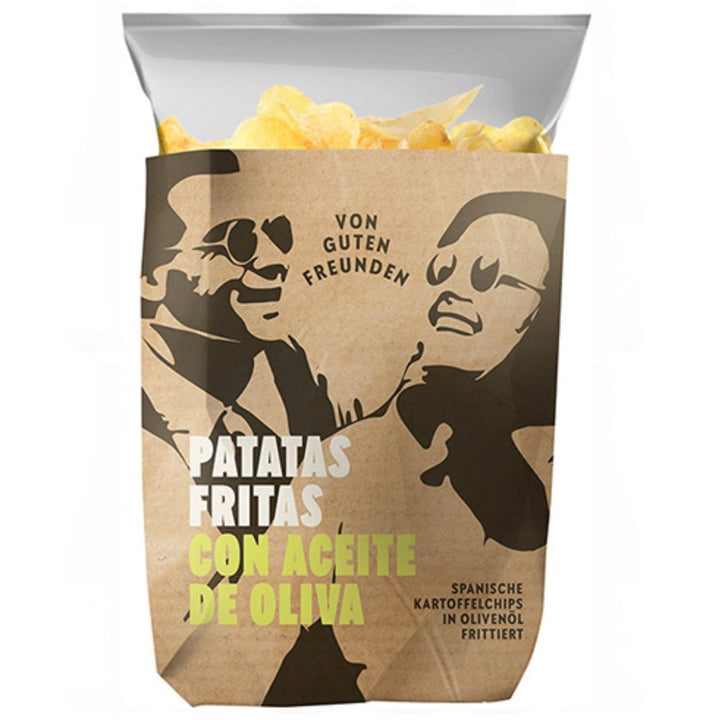 Chips von guten Freunden Patatas Fritas en Aceite de Oliva Kartoffelchips Spanien (12 x 170 g) - Versanel - 
