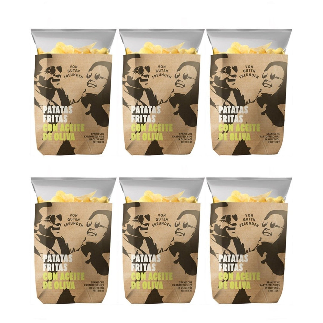 Chips von guten Freunden Patatas Fritas en Aceite de Oliva Kartoffelchips Spanien (6 x 170 g) - Versanel - 