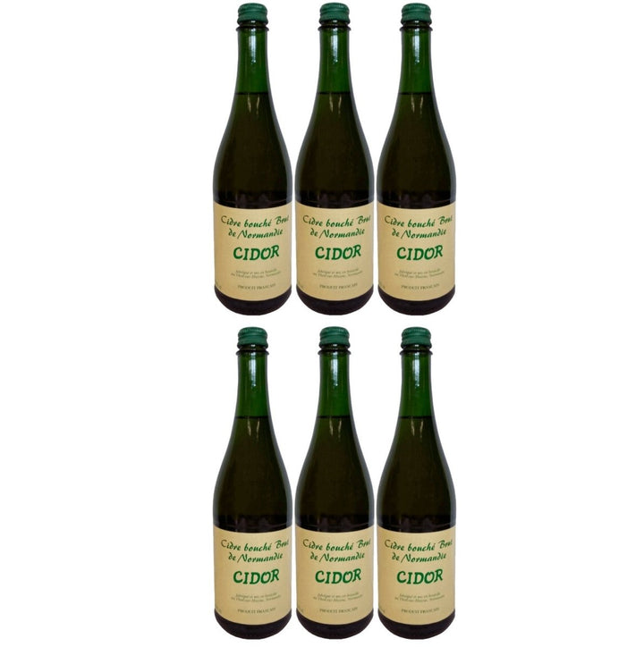 Cidre Bouché Brut Cidor mit Schraubverschluss trocken Frankreich (6 x 0,75l) - Versanel -