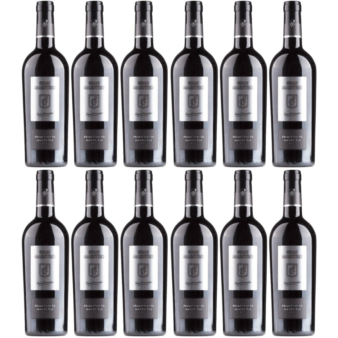 Cielo e Terra Gran Maestro Primitivo di Manduria Rotwein Rot Trocken Italien (12 x 0,75l) - Versanel - 