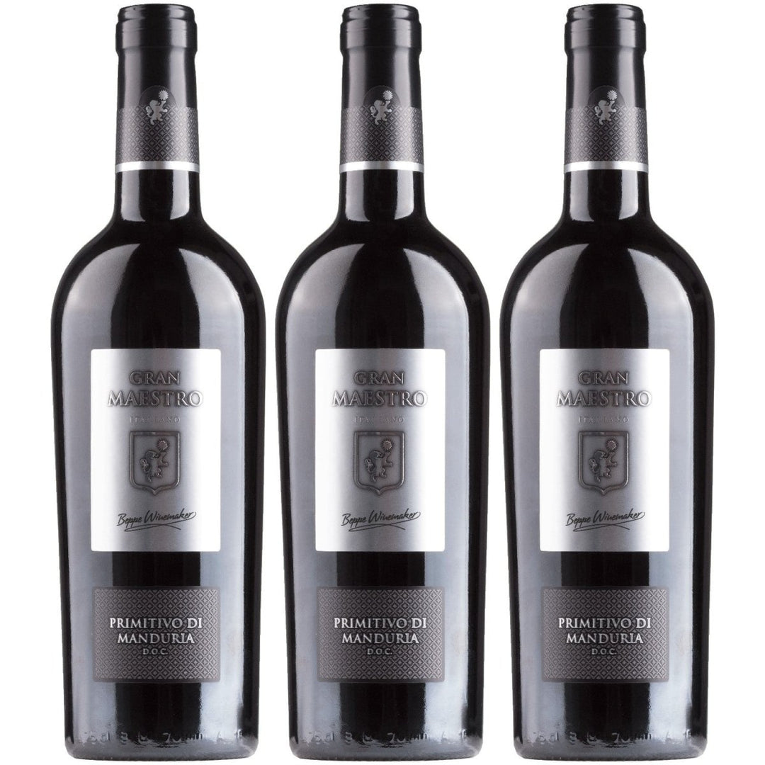 Cielo e Terra Gran Maestro Primitivo di Manduria Rotwein Rot Trocken Italien (3 x 0,75l) - Versanel - 