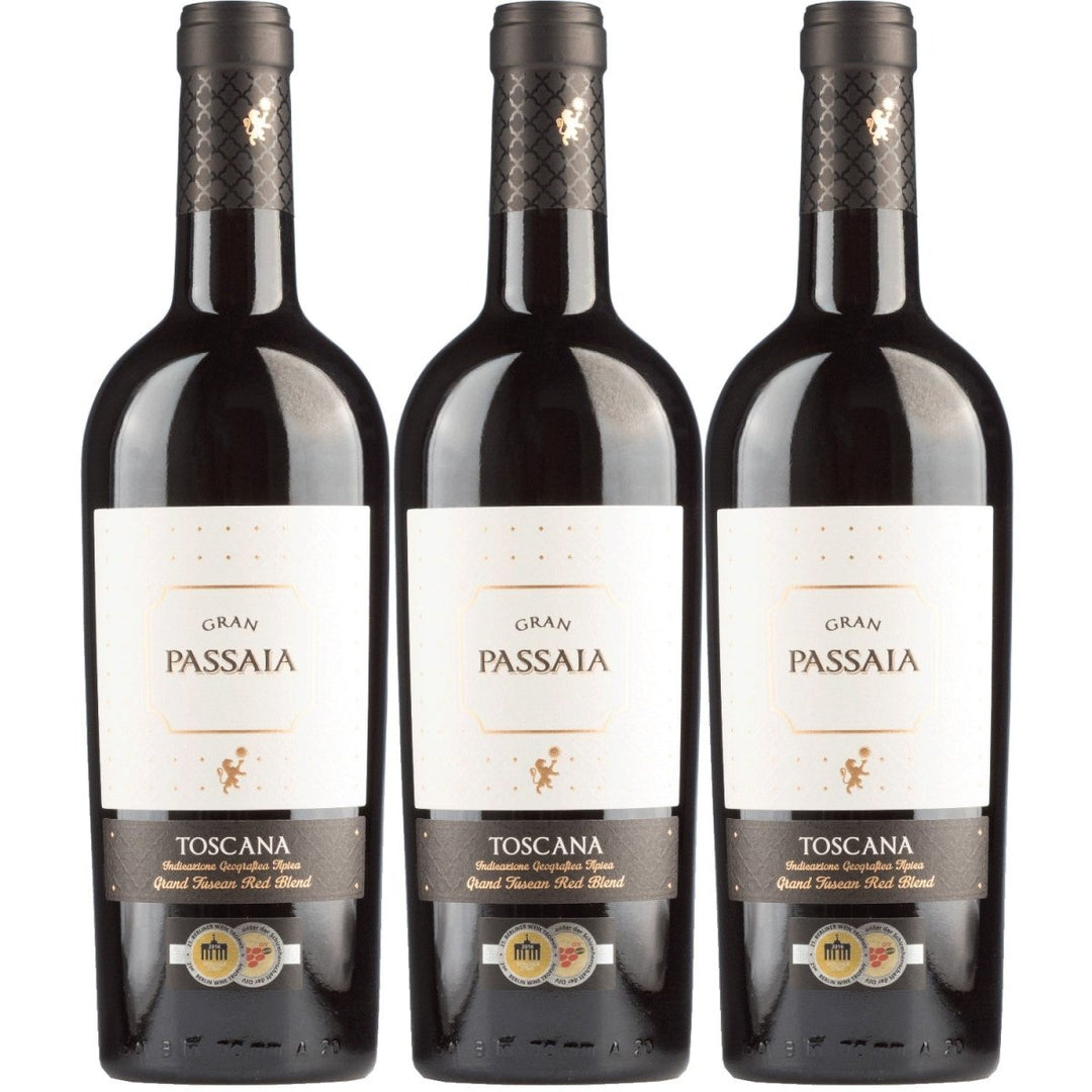 Cielo e Terra Gran Passaia Rosso Toscano Rotwein Rot Trocken Italien (3 x 0,75l) - Versanel - 