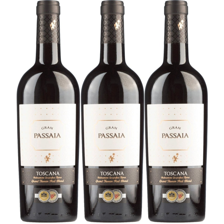 Cielo e Terra Gran Passaia Rosso Toscano Rotwein Rot Trocken Italien (3 x 0,75l) - Versanel - 