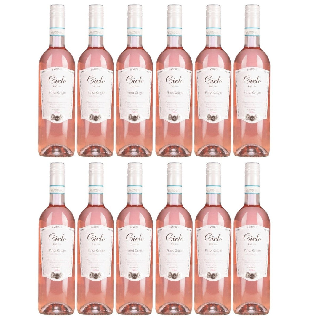 Cielo e Terra Pinot Grigio Roséwein Trocken Rosé Blush Italien (12 x 0,75l) - Versanel - 
