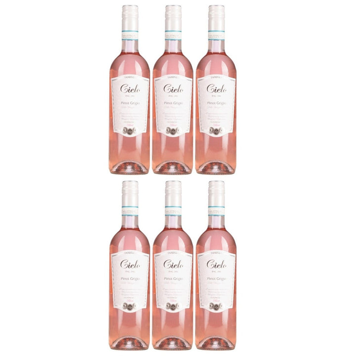 Cielo e Terra Pinot Grigio Roséwein Trocken Rosé Blush Italien (6 x 0,75l) - Versanel - 