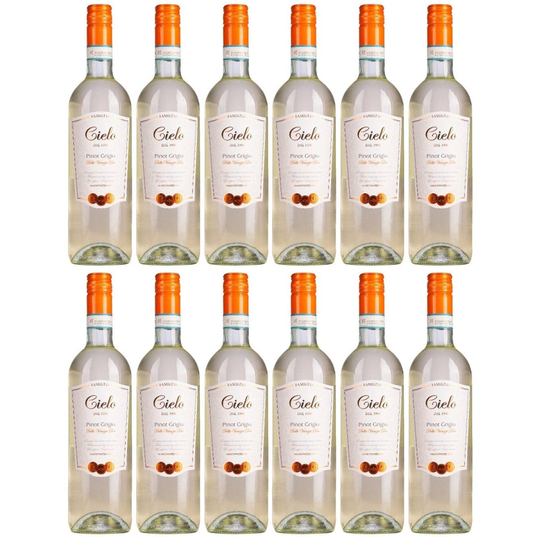 Cielo e Terra Pinot Grigio Weisswein Wein Trocken IGT Veneto Italien (12 x 0,75l) - Versanel - 