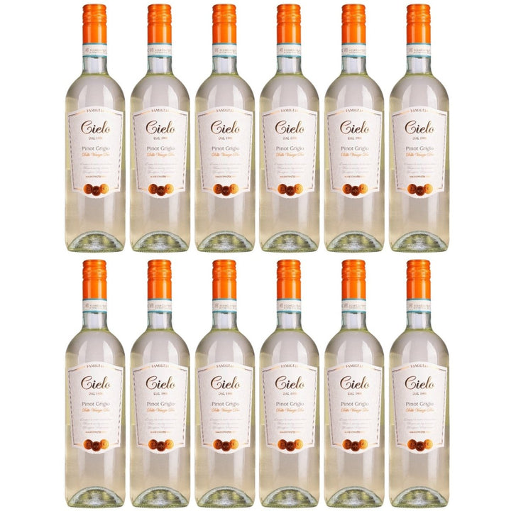 Cielo e Terra Pinot Grigio Weisswein Wein Trocken IGT Veneto Italien (12 x 0,75l) - Versanel - 