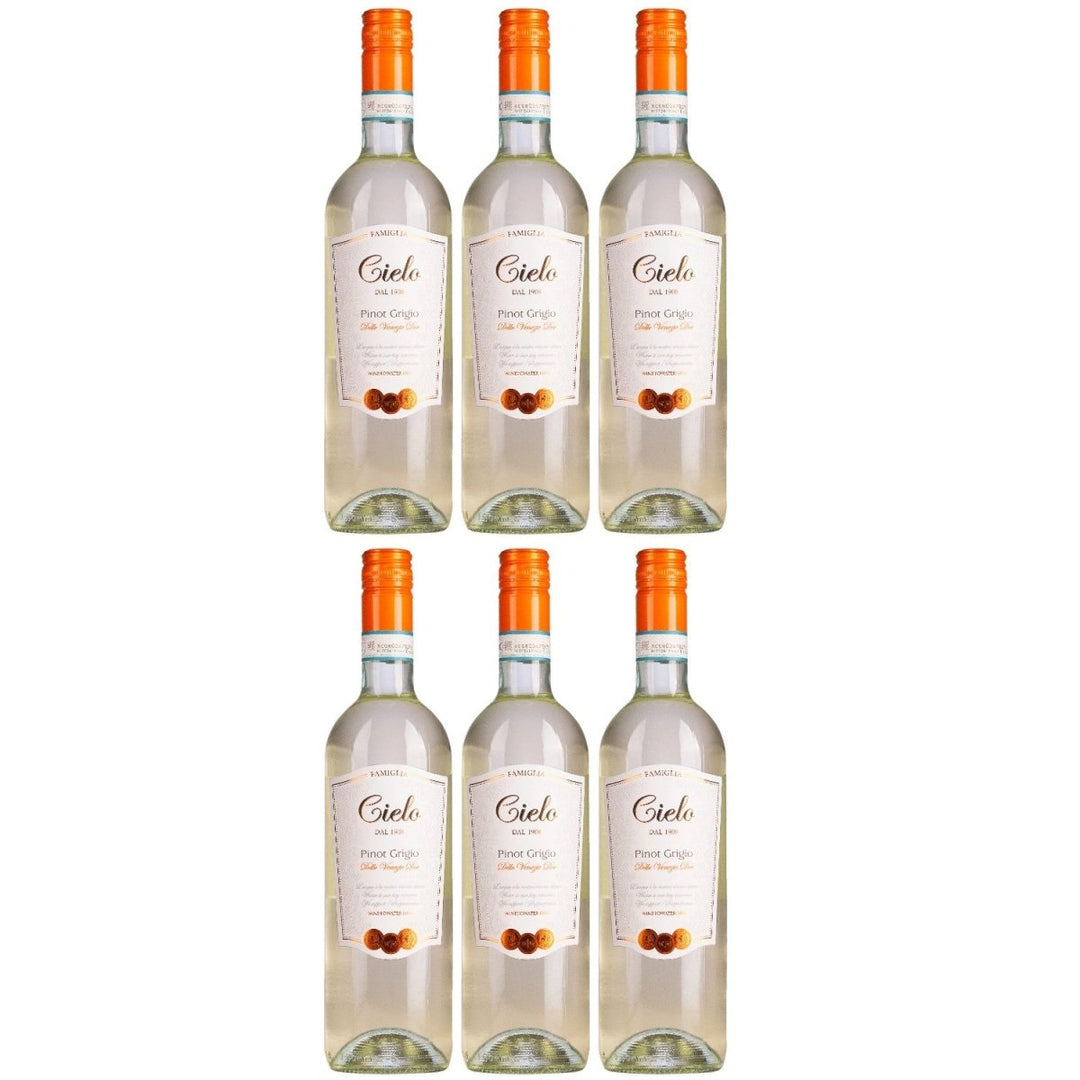 Cielo e Terra Pinot Grigio Weisswein Wein Trocken IGT Veneto Italien (6 x 0,75l) - Versanel - 