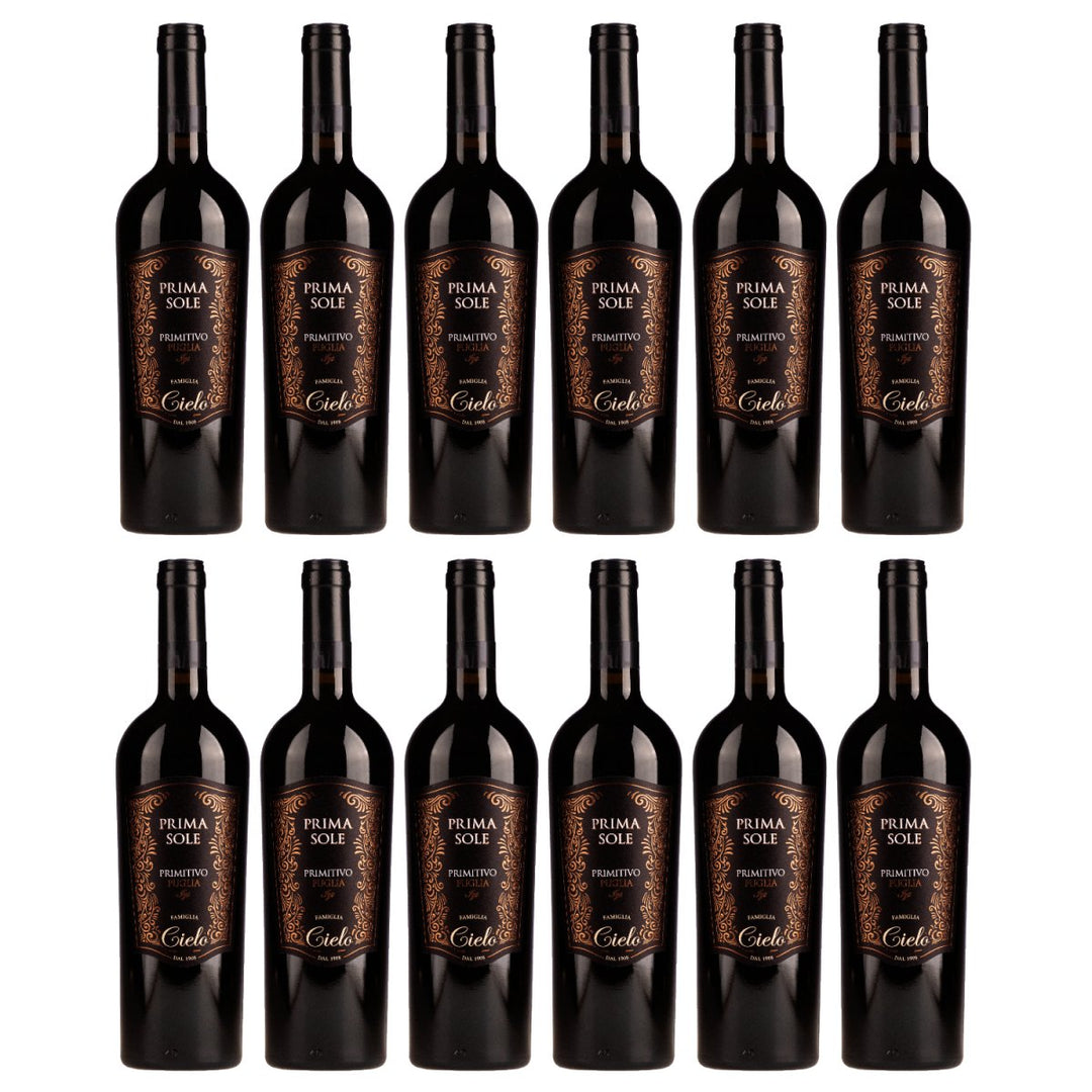 Cielo e Terra Primasole Primitivo Puglia IGT Rotwein Rot Trocken Italien (12 x 0,75l) - Versanel - 