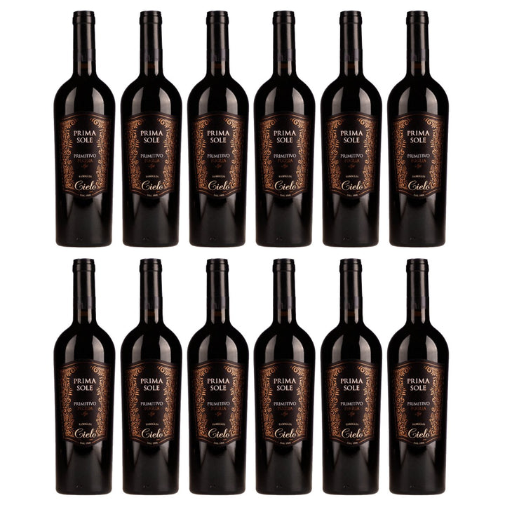 Cielo e Terra Primasole Primitivo Puglia IGT Rotwein Rot Trocken Italien (12 x 0,75l) - Versanel - 