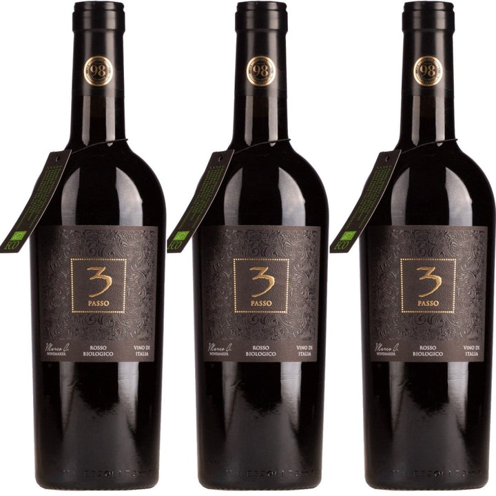 Cielo e Terra Tre Passo Bio Rosso Rotwein Rot Trocken Italien (3 x 0,75l) - Versanel - 
