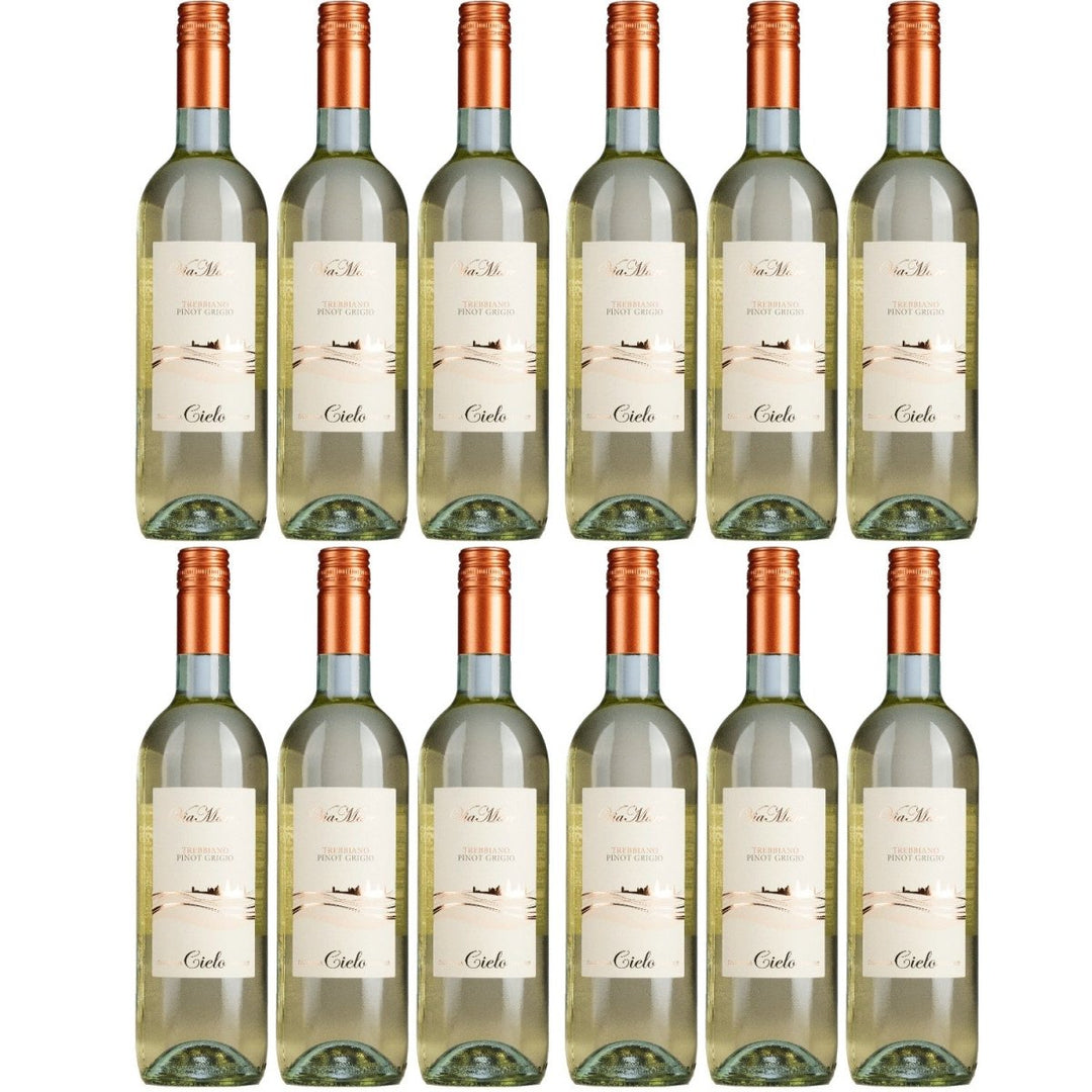 Cielo e Terra Trebbiano Pinot Grigio Weisswein Trocken Weiß Italien (12 x 0,75l) - Versanel - 