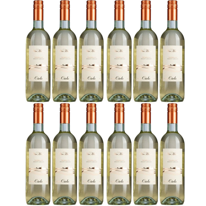 Cielo e Terra Trebbiano Pinot Grigio Weisswein Trocken Weiß Italien (12 x 0,75l) - Versanel - 