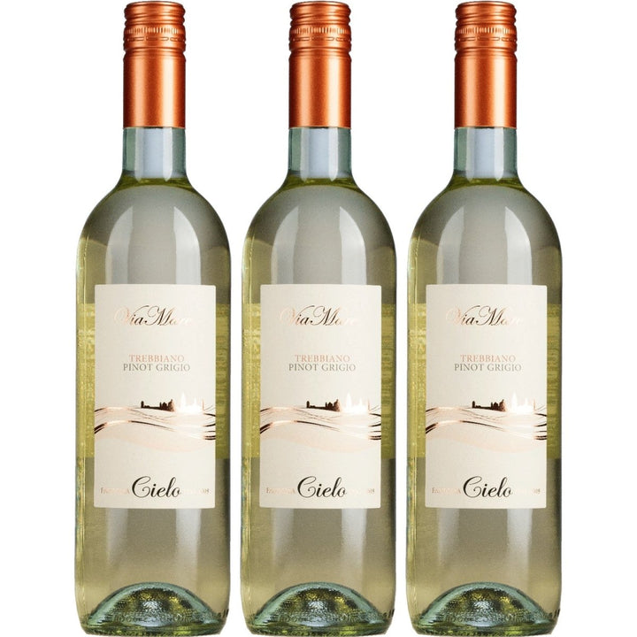 Cielo e Terra Trebbiano Pinot Grigio Weisswein Trocken Weiß Italien (3 x 0,75l) - Versanel - 
