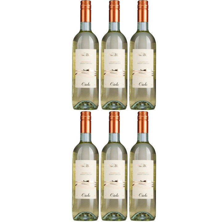 Cielo e Terra Trebbiano Pinot Grigio Weisswein Trocken Weiß Italien (6 x 0,75l) - Versanel - 