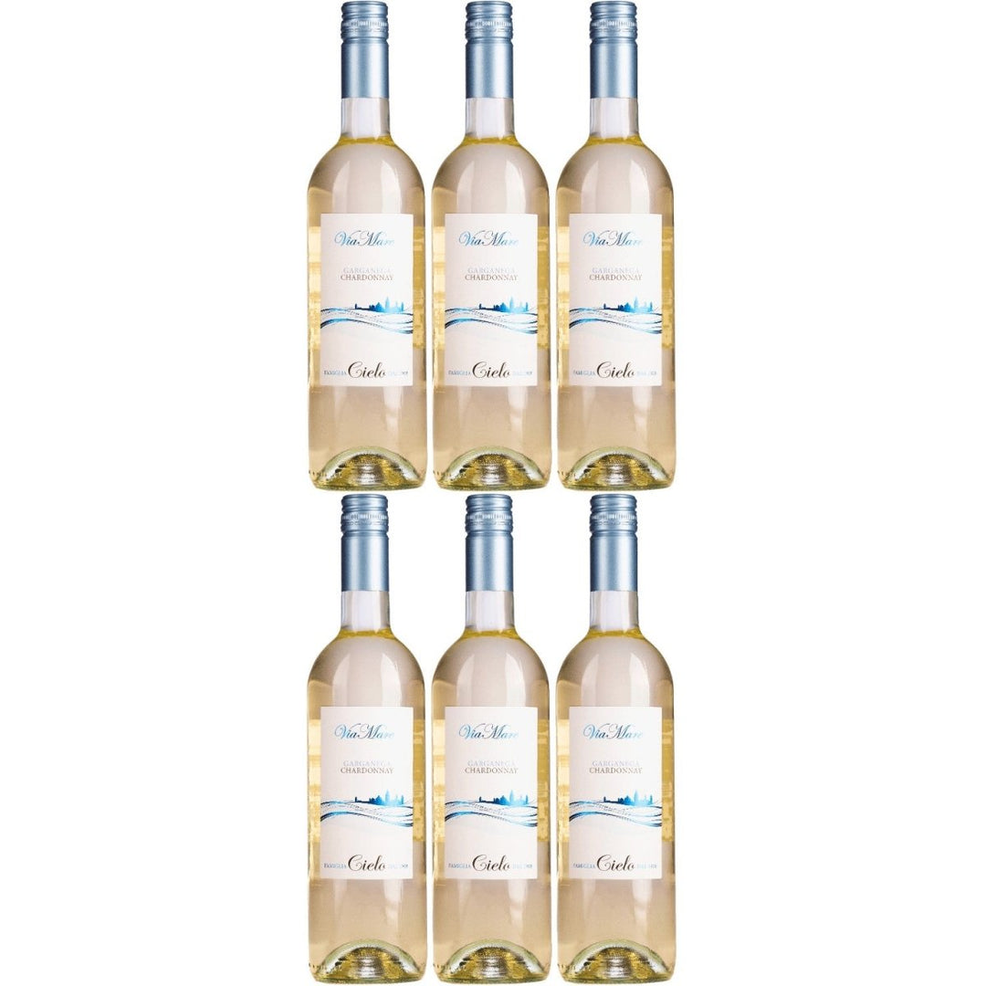 Cielo e Terra Via Mare Garganega Chardonnay Weisswein Trocken Weiß Italien (6 x 0,75l) - Versanel - 