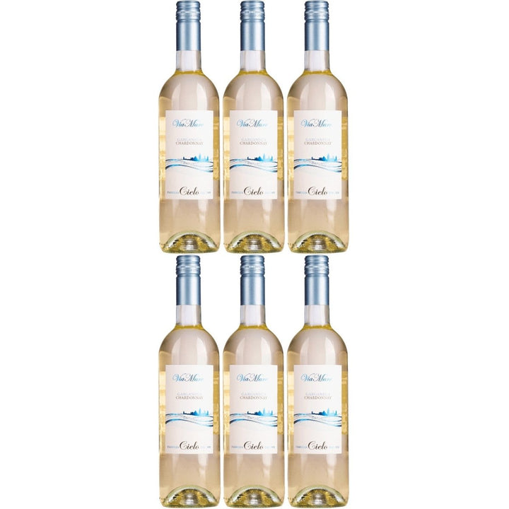Cielo e Terra Via Mare Garganega Chardonnay Weisswein Trocken Weiß Italien (6 x 0,75l) - Versanel - 