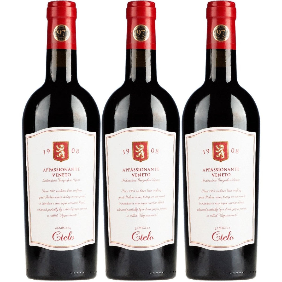 Cielo e TerraAppassionante Rosso Veneto Rotwein Rot Trocken Italien (3 x 0,75l) - Versanel - 