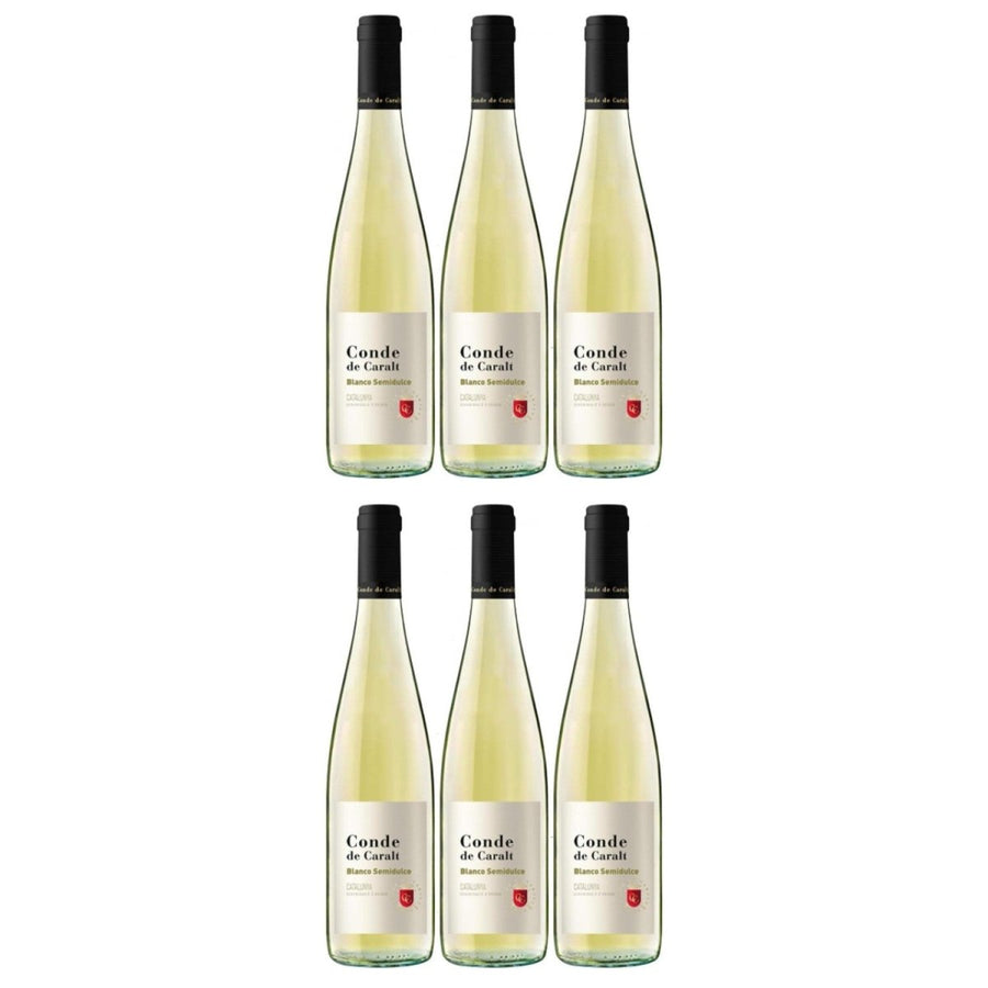 Conde de Caralt Blanco Semidulce Weisswein Wein Spanien (6 x 0,75l) - Versanel - 