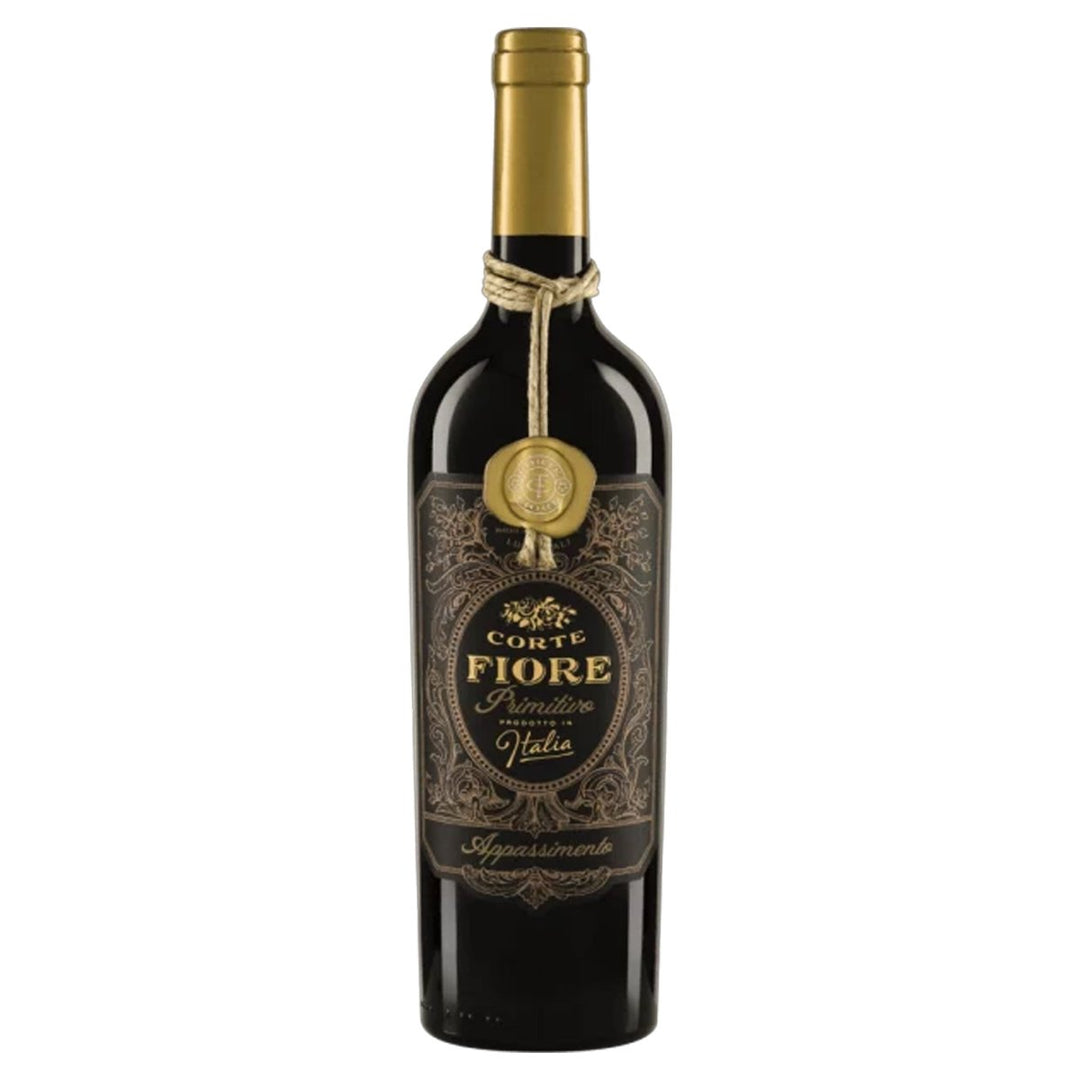CORTE FIORE Primitivo da Uve in Appassimento Rotwein Lieblich Italien (12 x 0.75l) - Versanel - 
