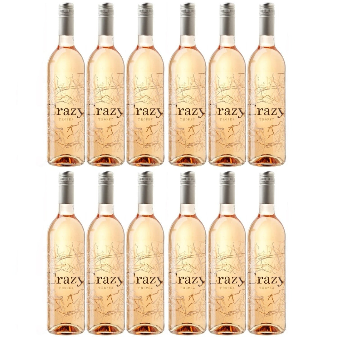 Crazy Tropez Rose AOC Côtes de Provence Rosewein Trocken Frankreich (12 x 0,75l) - Versanel - Wein
