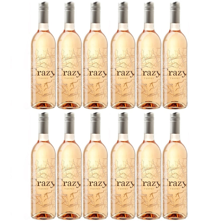 Crazy Tropez Rose AOC Côtes de Provence Rosewein Trocken Frankreich (12 x 0,75l) - Versanel - Wein