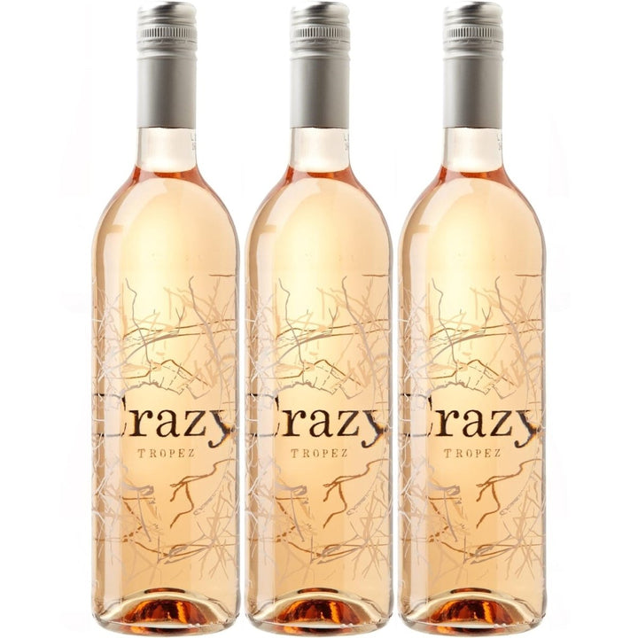 Crazy Tropez Rose AOC Côtes de Provence Rosewein Trocken Frankreich (3 x 0,75l) - Versanel - Wein