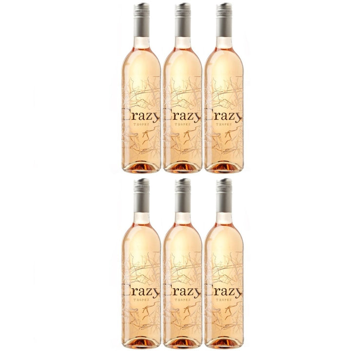 Crazy Tropez Rose AOC Côtes de Provence Rosewein Trocken Frankreich (6 x 0,75l) - Versanel - Wein