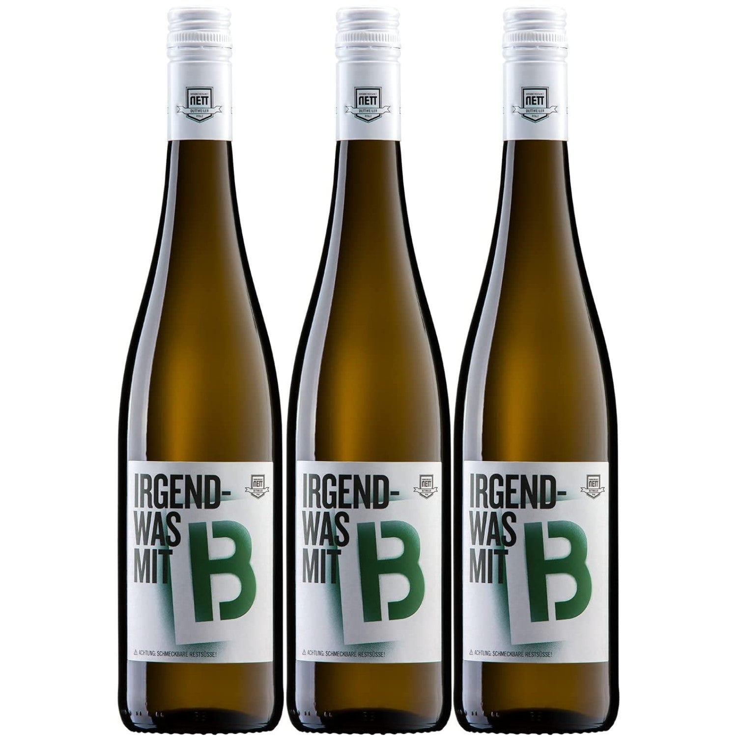 Weingut Bergdolt-Reif & Nett Irgendwas mit B Müller-Thurgau Kerner Gewürztraminer Weißwein restsüß weiß Deutschland (3 x 0,75l)