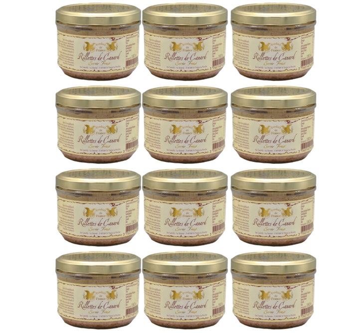 Laredy Rillettes de Canard Entenrillettes klassischer französischer Brotaufstrich Frankreich (12 x 180g)
