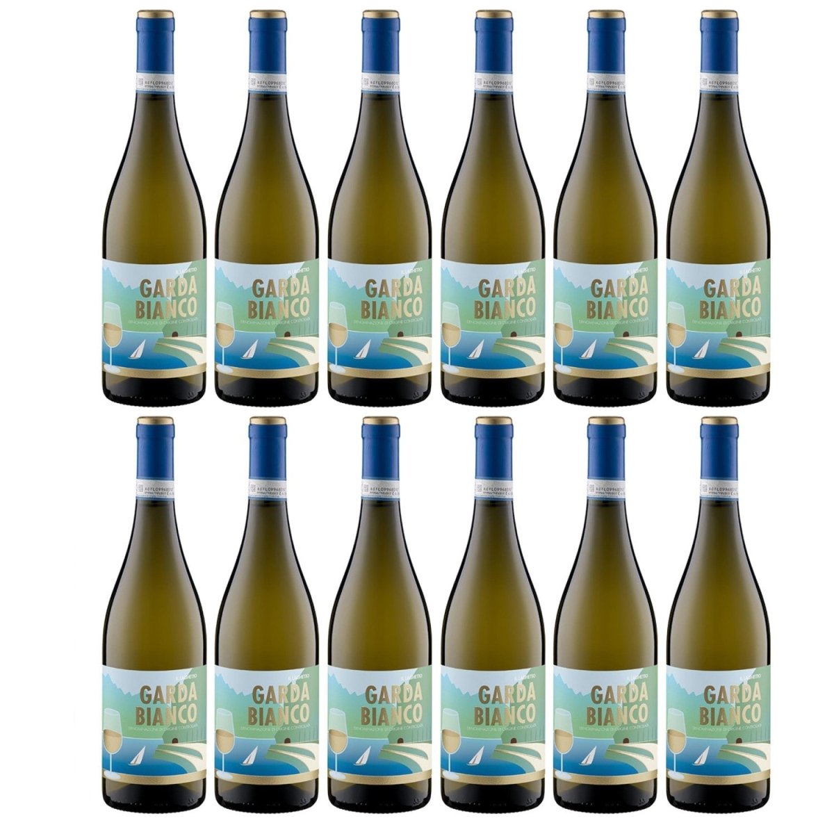 Delibori Garda Bianco Il Laghetto DOC Weißwein Weißwein Wein trocken Italien (12 x 0,75l) - Versanel - 