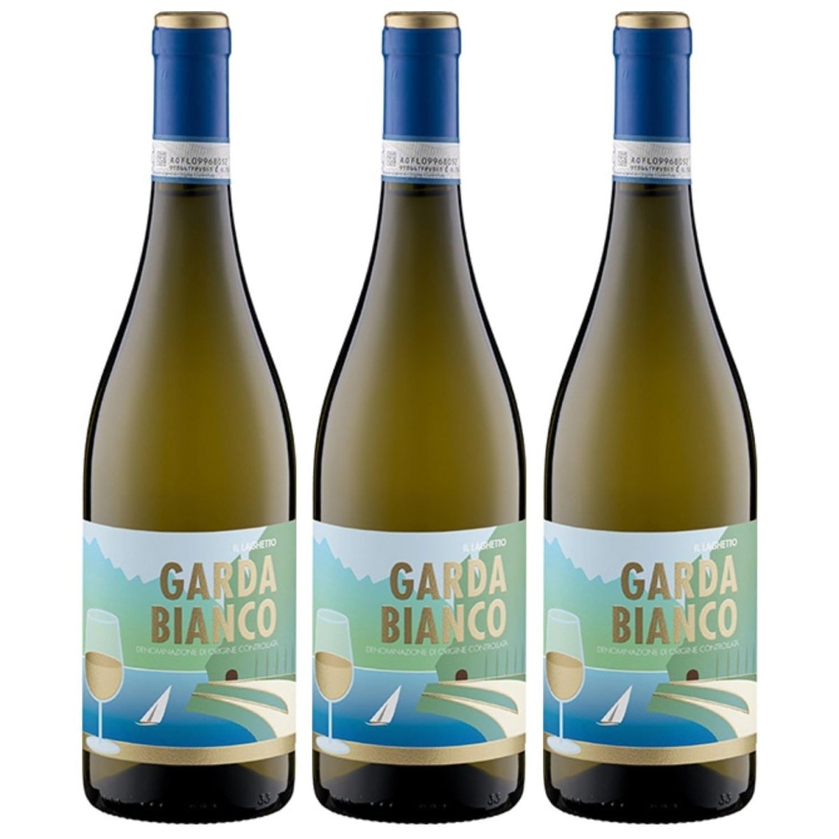 Delibori Garda Bianco Il Laghetto DOC Weißwein Weißwein Wein trocken Italien (3 x 0,75l) - Versanel - 