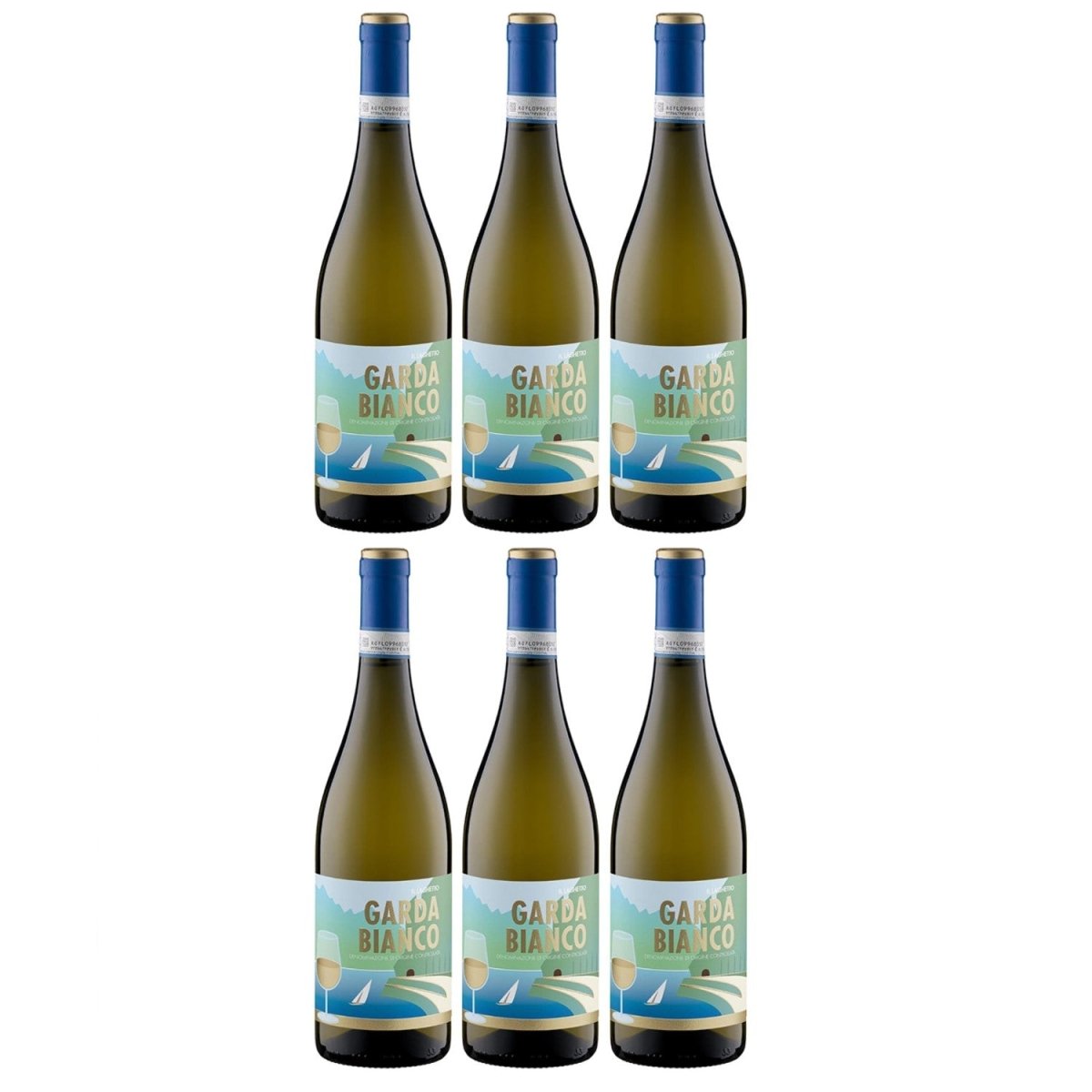 Delibori Garda Bianco Il Laghetto DOC Weißwein Weißwein Wein trocken Italien (6 x 0,75l) - Versanel - 