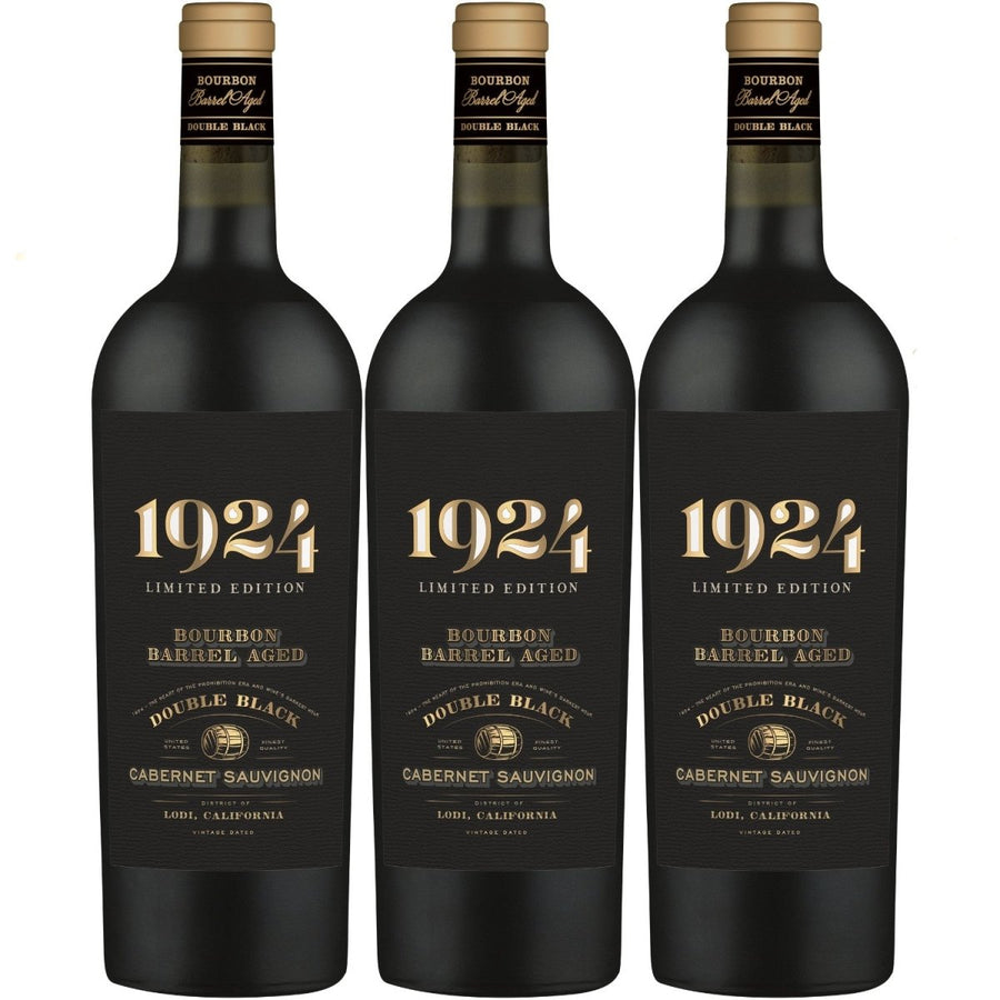 Delicato Family Wines Double Black Bourbon Barrel Aged Rotwein Rot trocken USA (3 x 0.75 l) - Versanel -
