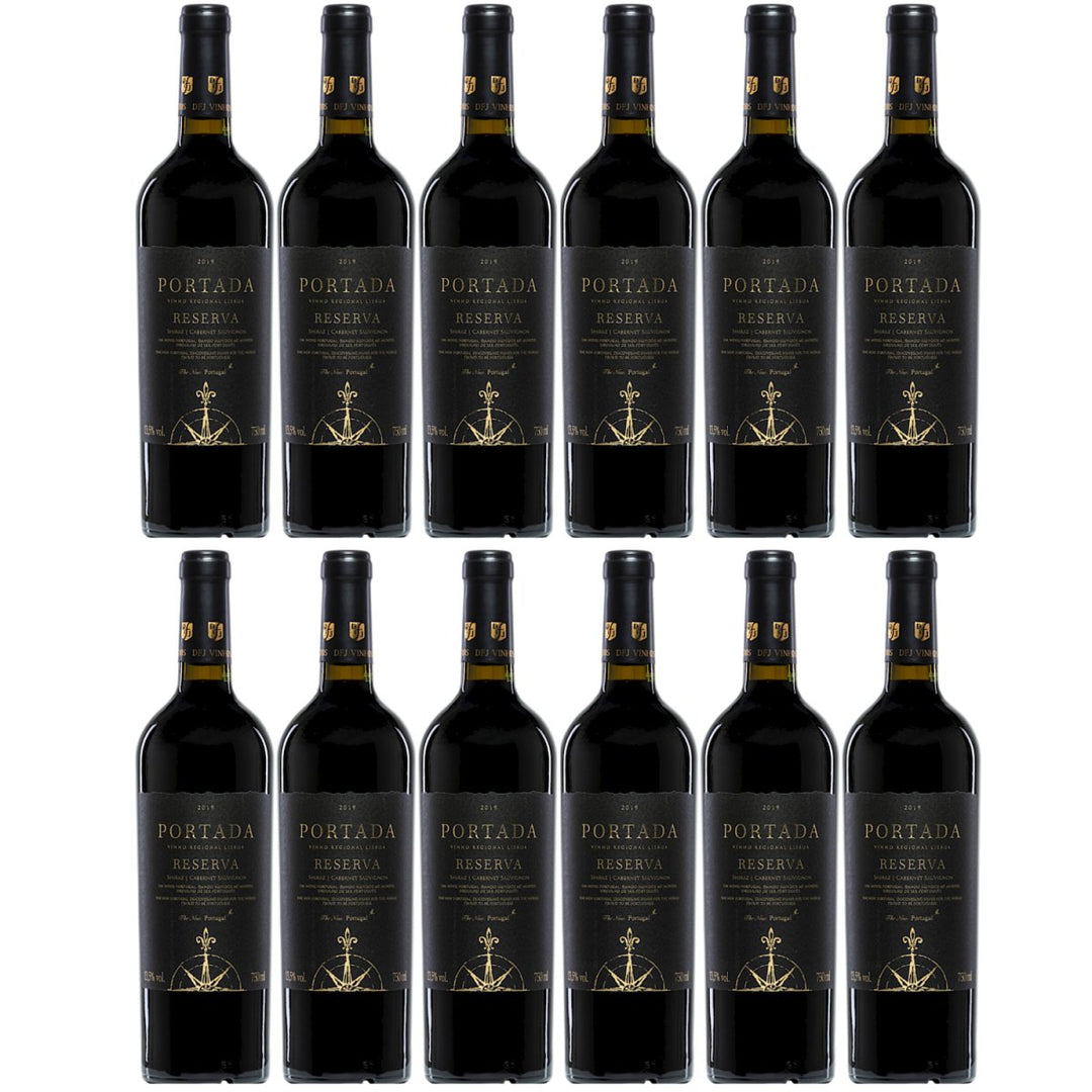 DFJ Vinhos Portada Reserva Shiraz Cabernet Sauvignon Trocken Rotwein Vegan Portugal (12 x 0,75 l) - Versanel - 