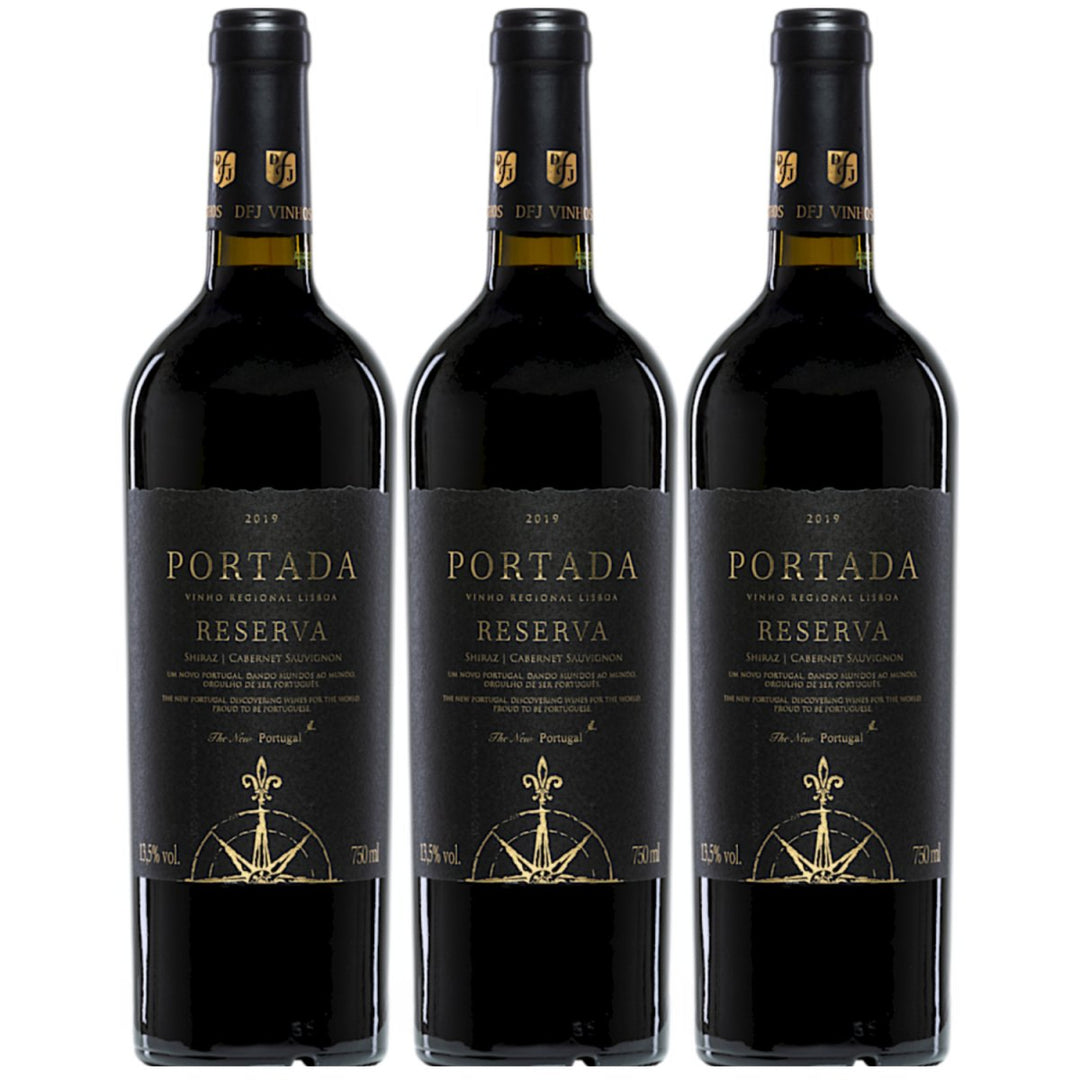 DFJ Vinhos Portada Reserva Shiraz Cabernet Sauvignon Trocken Rotwein Vegan Portugal (3 x 0,75 l) - Versanel - 