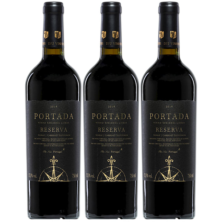 DFJ Vinhos Portada Reserva Shiraz Cabernet Sauvignon Trocken Rotwein Vegan Portugal (3 x 0,75 l) - Versanel - 