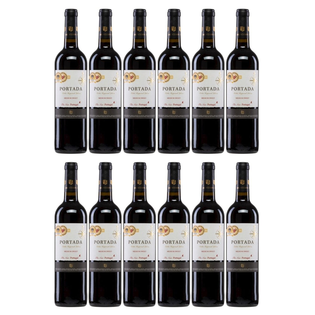 DFJ Vinhos Portada Winemaker´s Selection Halbtrocken Rotwein Vegan Portugal (12 x 0,75 l) - Versanel - 