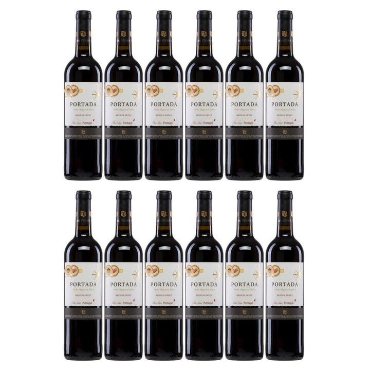 DFJ Vinhos Portada Winemaker´s Selection Halbtrocken Rotwein Vegan Portugal (12 x 0,75 l) - Versanel - 