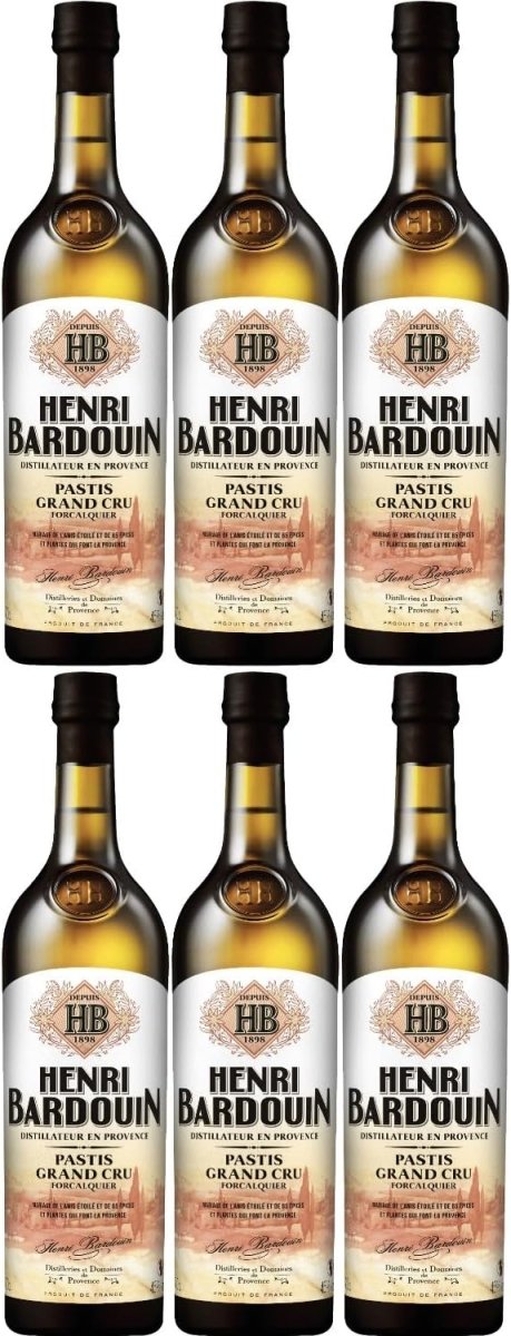Distilleries et Domaines de Provence Pastis Henri Bardouin Likör Frankreich (6 x 0.7 l) - Versanel - 