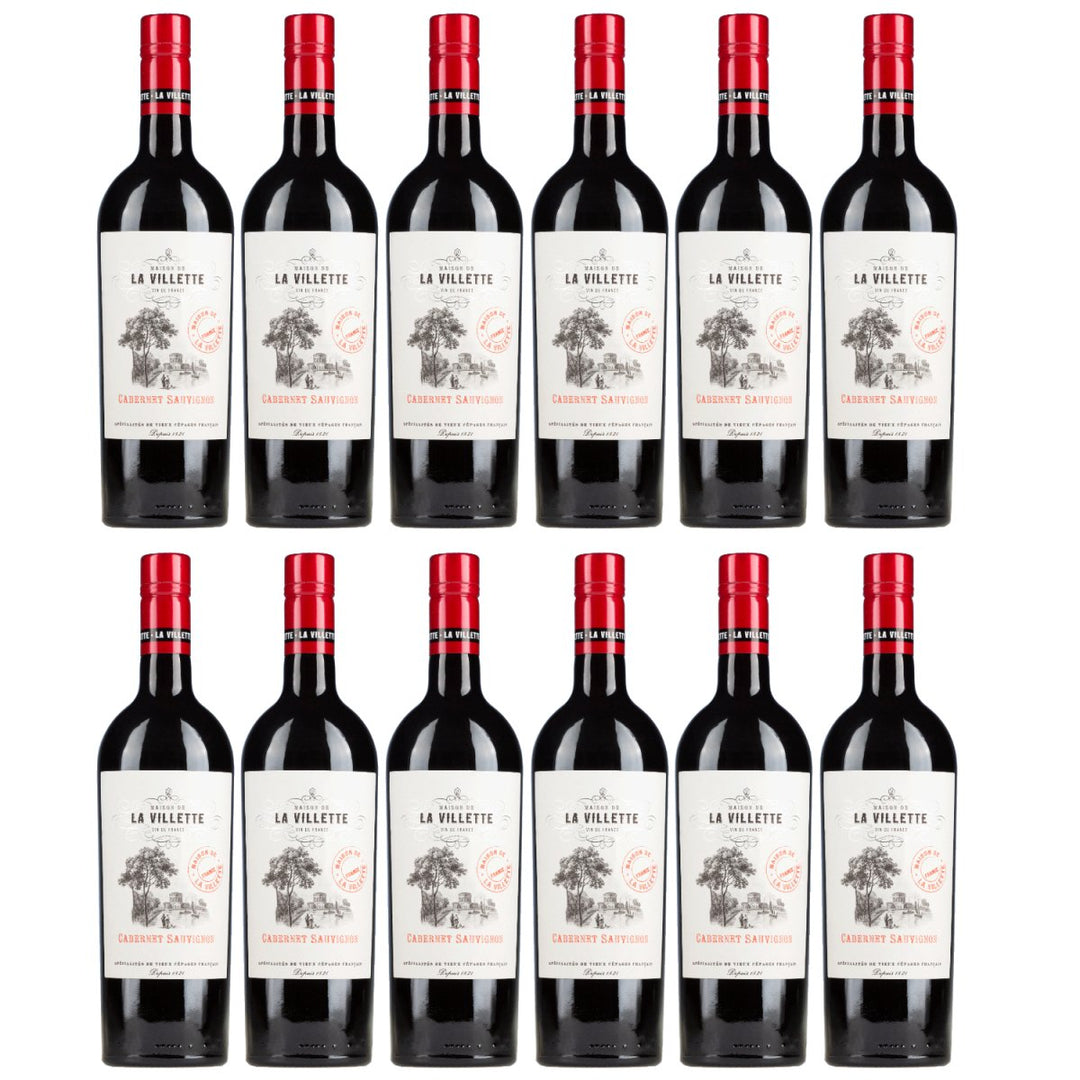 Domaine de La Villette Cabernet Sauvignon VdF Rotwein Rot trocken Frankreich (12 x 0,75l) - Versanel - Wein