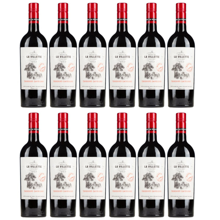 Domaine de La Villette Cabernet Sauvignon VdF Rotwein Rot trocken Frankreich (12 x 0,75l) - Versanel - Wein