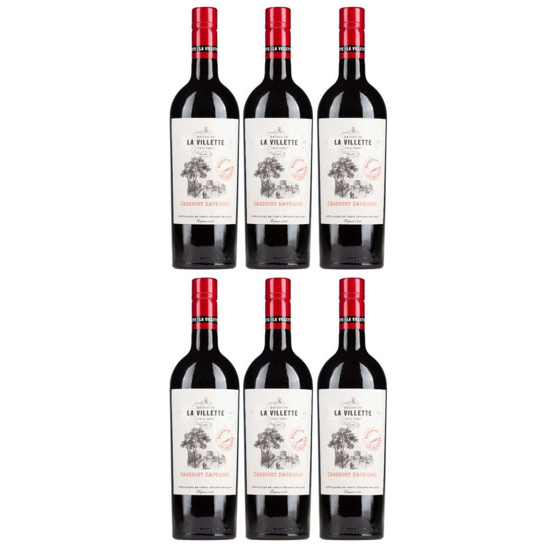 Domaine de La Villette Cabernet Sauvignon VdF Rotwein Rot trocken Frankreich (6 x 0,75l) - Versanel - Wein