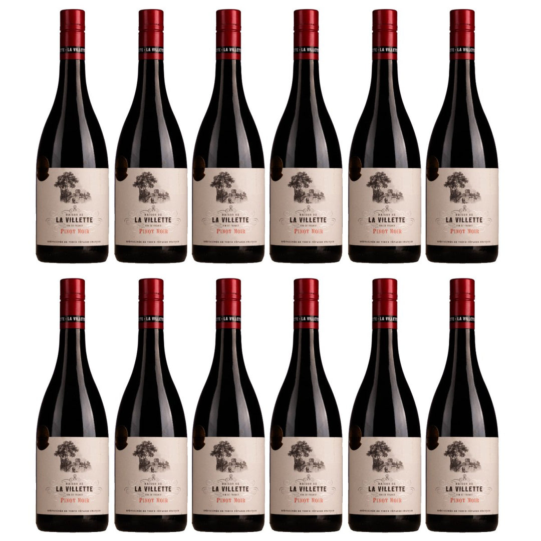 Domaine de La Villette Pinot Noir VdF Rotwein Rot trocken Frankreich (12 x 0,75l) - Versanel - Wein